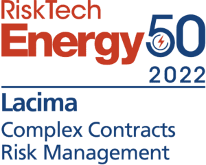 Lacima top 10 and category winner in RiskTech Energy50 2022 2 Chartis RT Energy50 2022 Complex Contracts RM logo Lacima